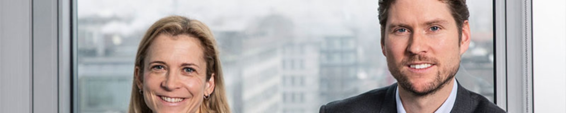 Maja Baumann und Björn Wettergren im Vontobel Hauptsitz in Zürich.