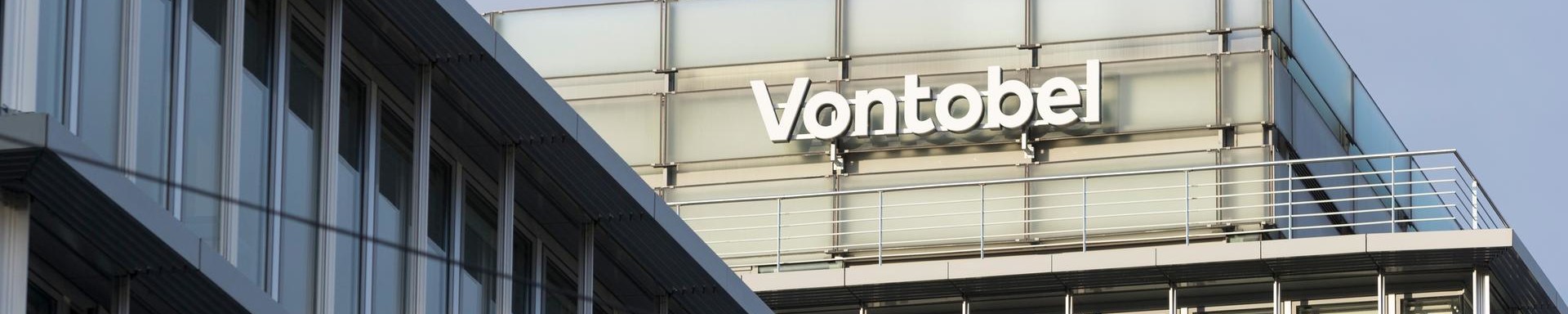 The headquarters of Bank Vontobel in Zurich, Switzerland, photographed from the outside.