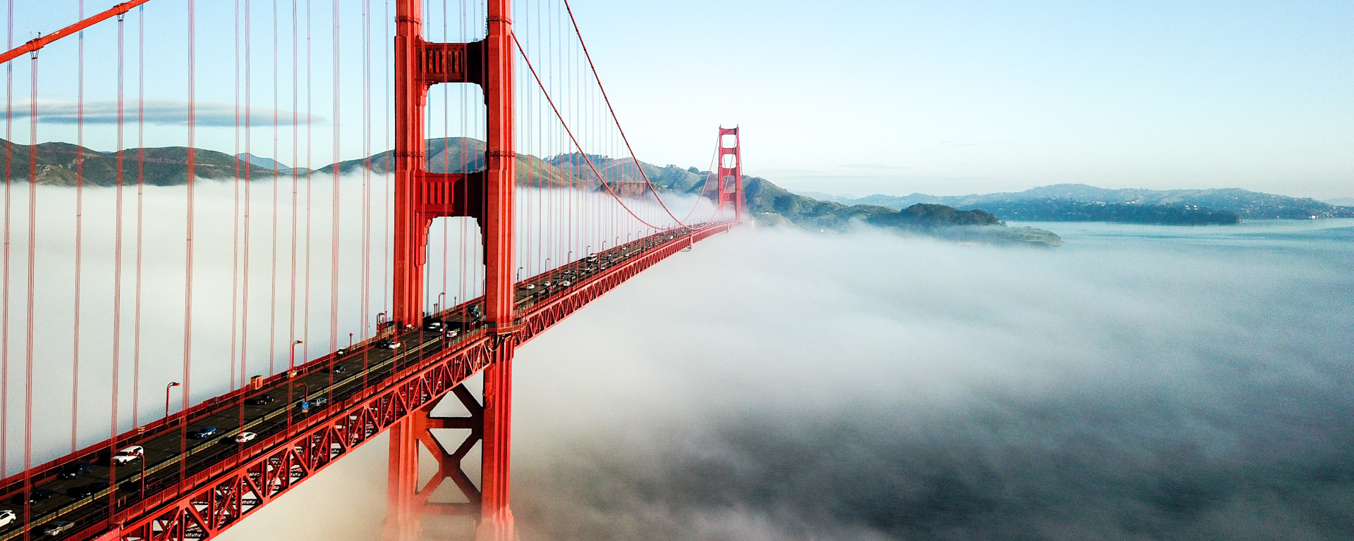 An image showing a part of the san fracisco gate bridge