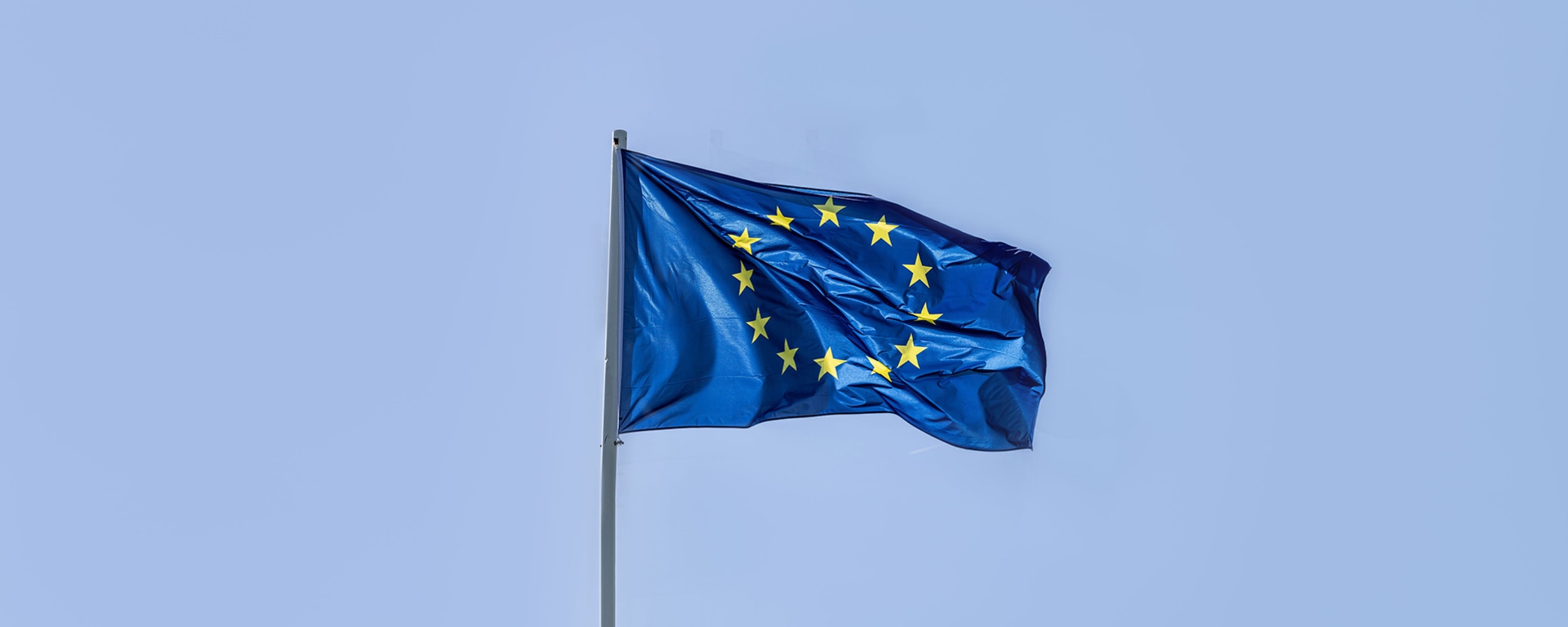 Ein Bild mit der Flagge von Europa
