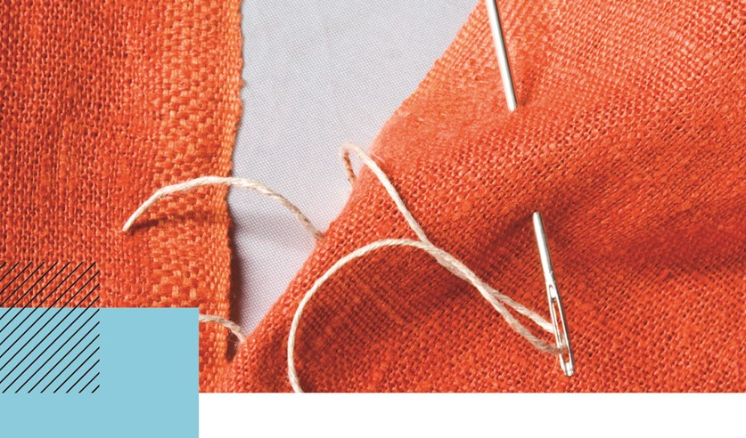 Stitching fraying seams