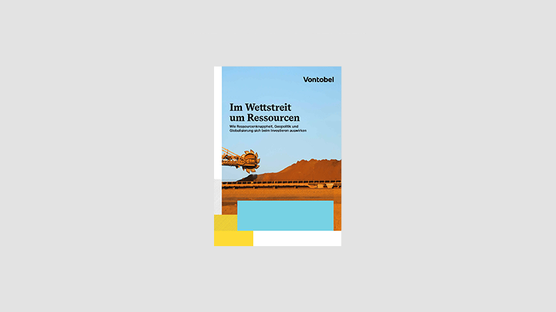 Bild der Vontobel-Publikation „Die Suche nach Ressourcen“