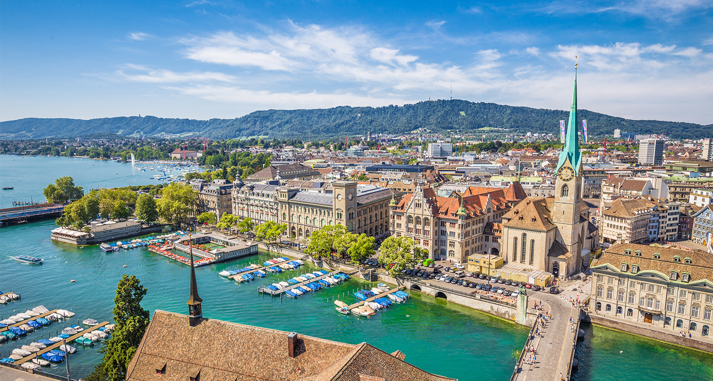 Vontobel in Zurich - Panorama over the city of Zurich