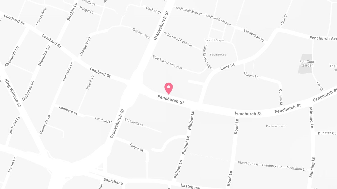 Map of Vontobel in London