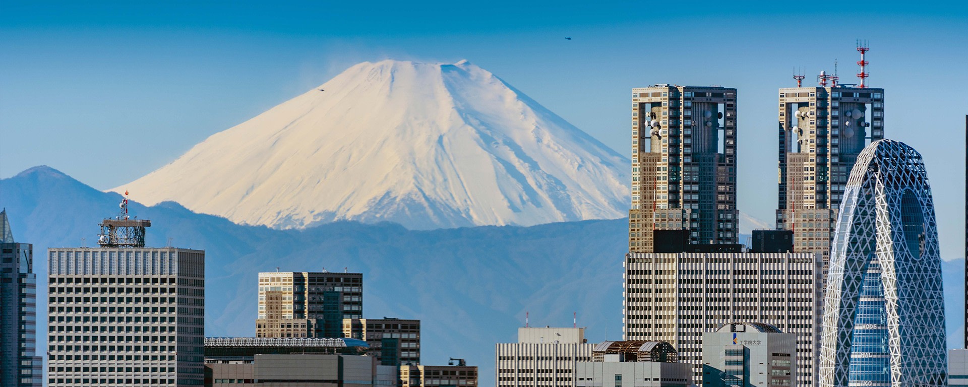 Tokyo skyline with Mount Fuji in the background