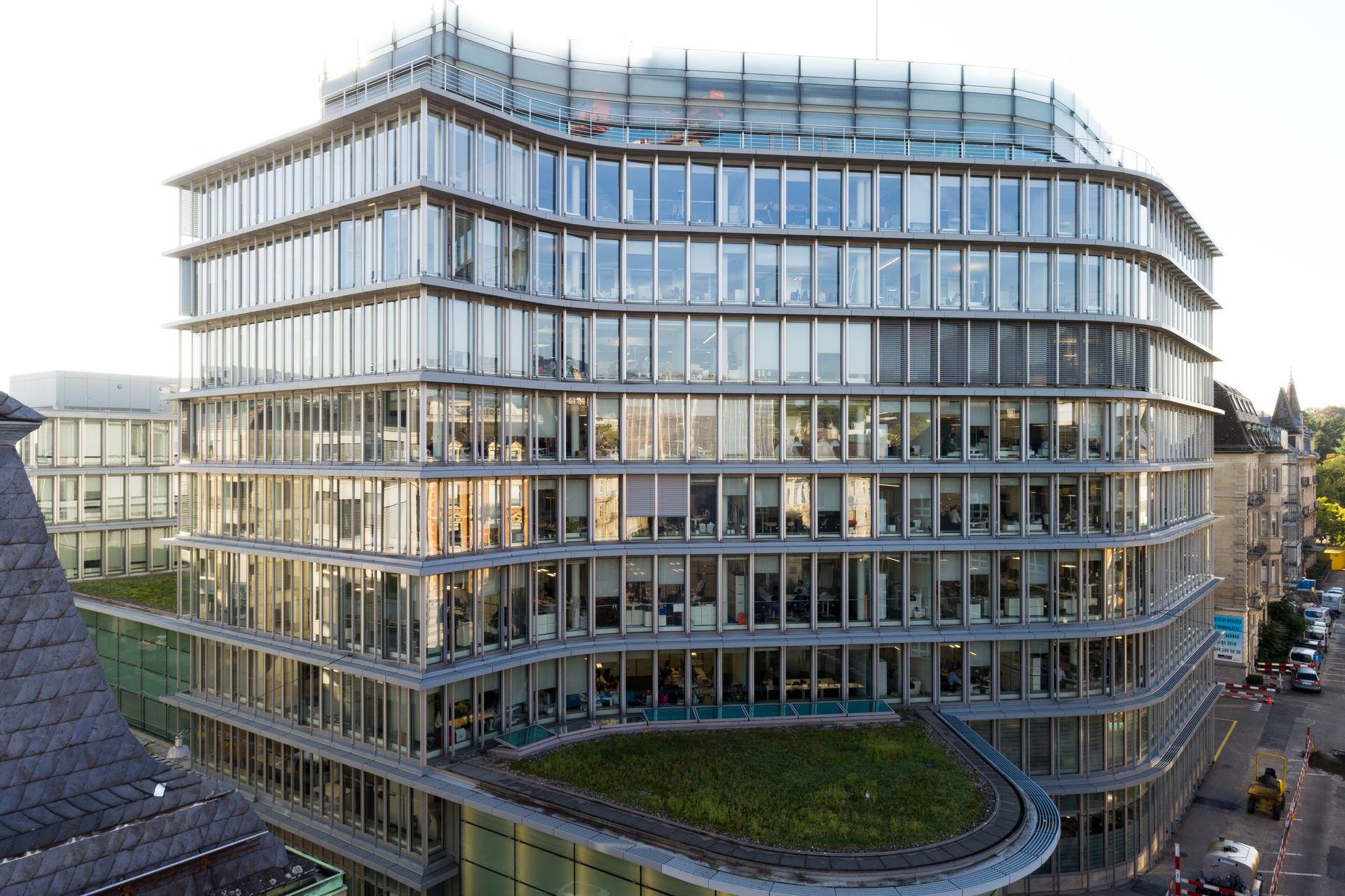 Hauptgebäude der Bank Vontobel AG am Hauptsitz in Zürich Schweiz