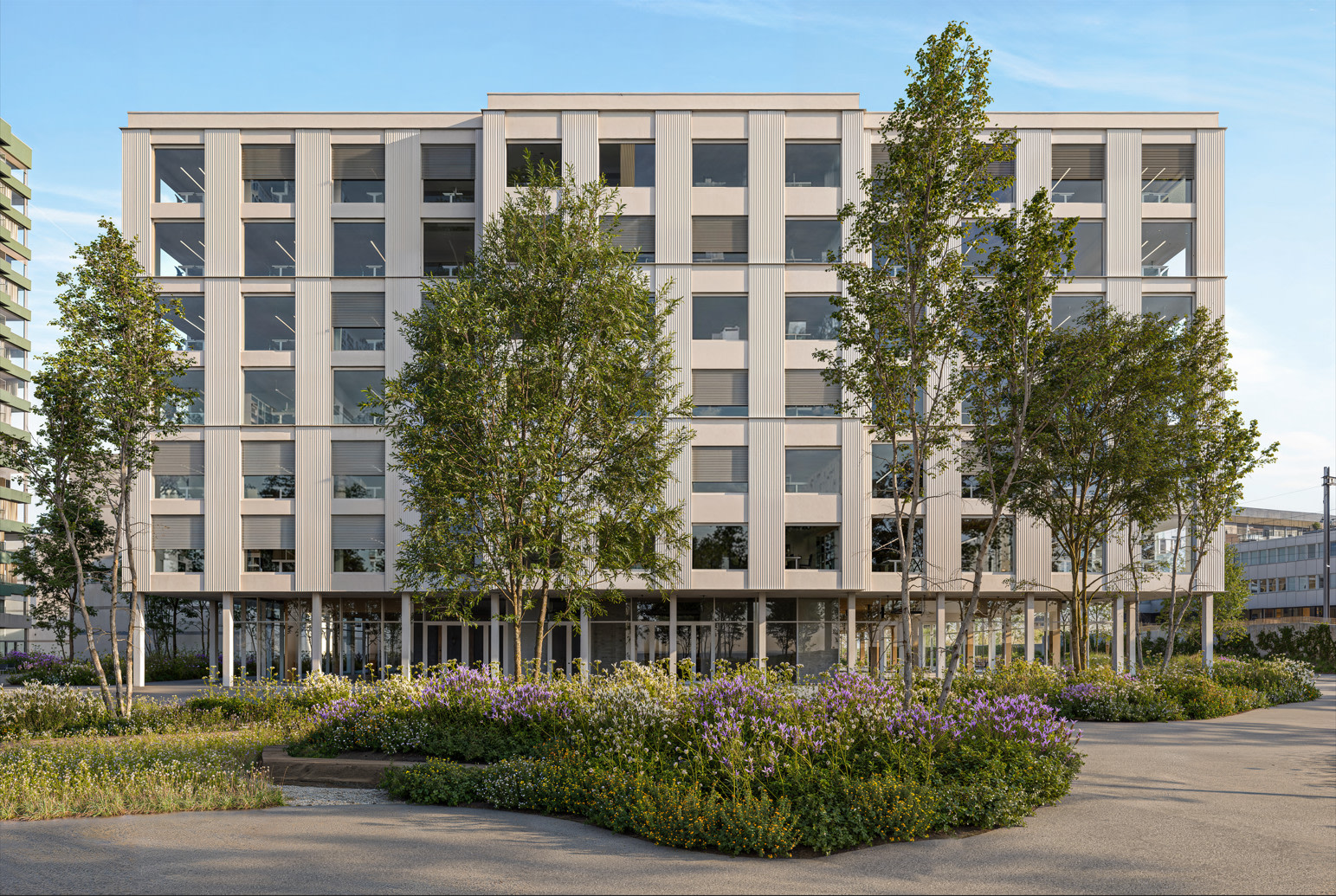 AI-generated rendering of Vontobel's new campus, planned to open in 2030