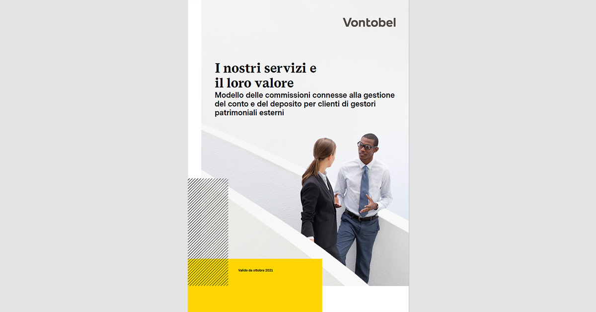 Preisbroschüre "EAM Custody Fees" in Sprache Italienisch.