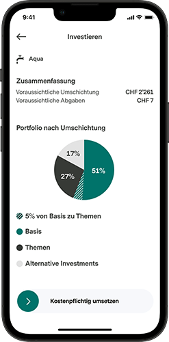 Screenshot of the volt app, where alternative investments can be done.