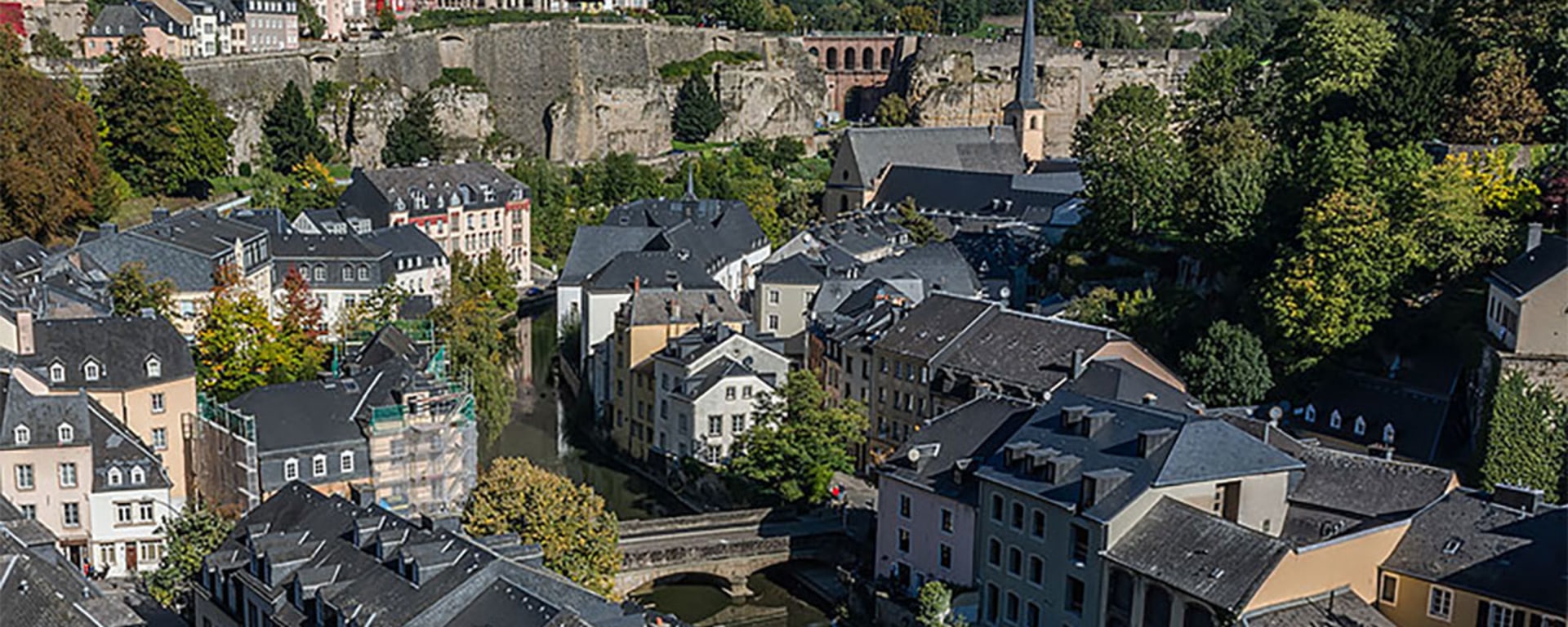 Vontobel in Luxembourg - View over the city of Luxembourg