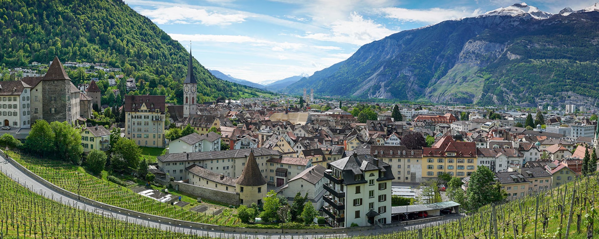 Vontobel in Chur - View over the city of Chur