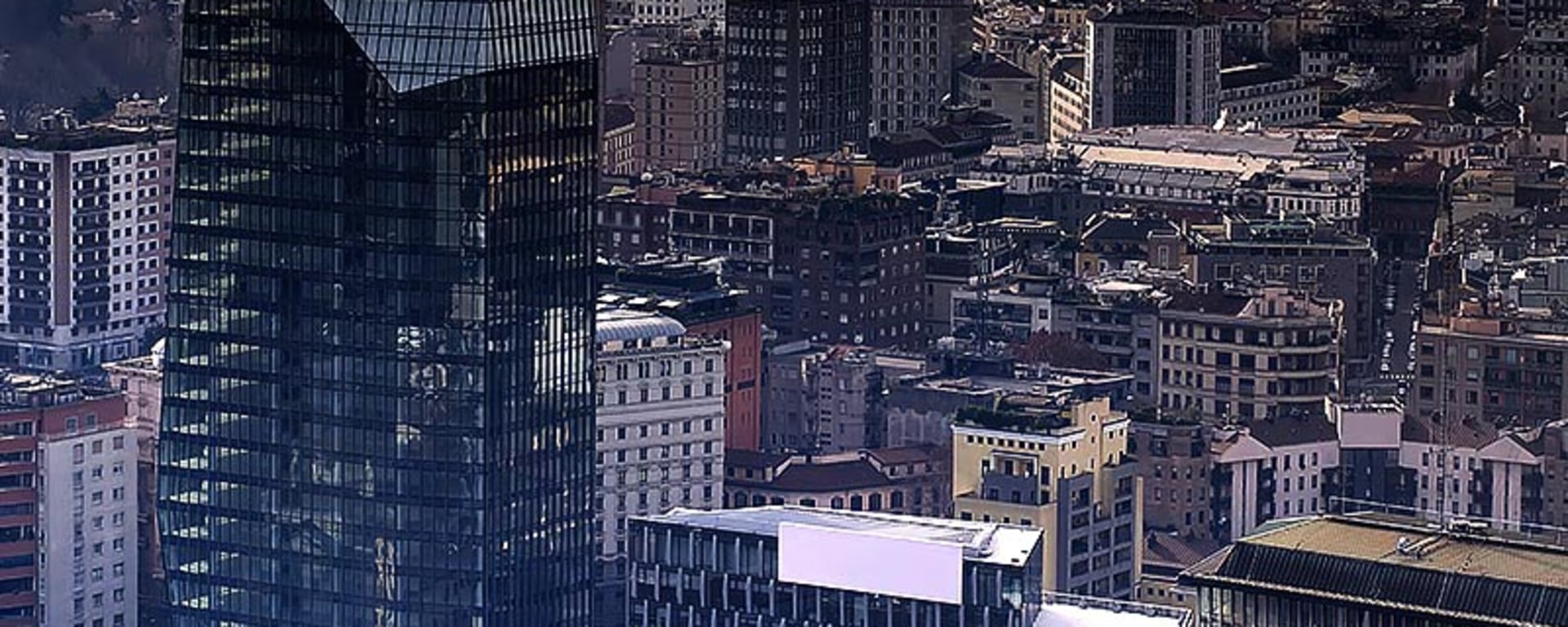Vontobel in Milan - View over the rooftops of Milan