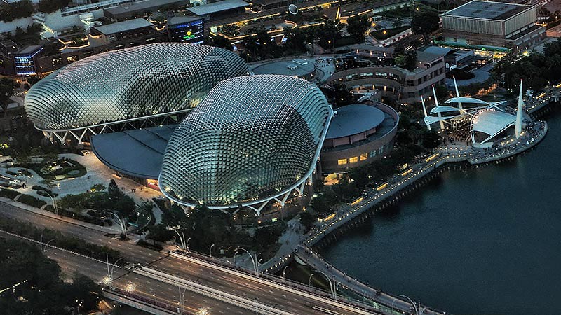 Vontobel in Singapore - Bird's eye view of the Singapore National Stadium