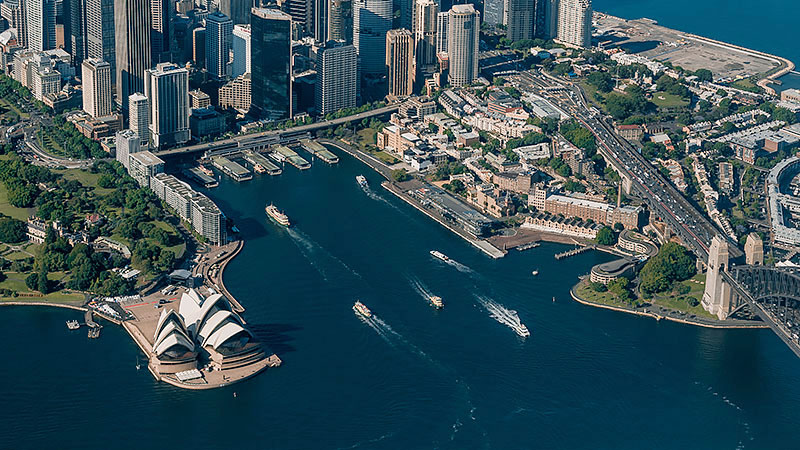 Vontobel in Sydney - View of the city of Sydney