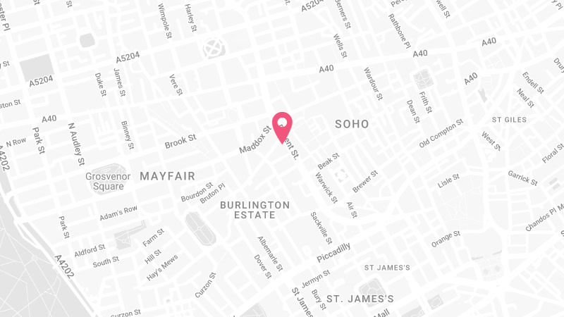 Map of Vontobel in London