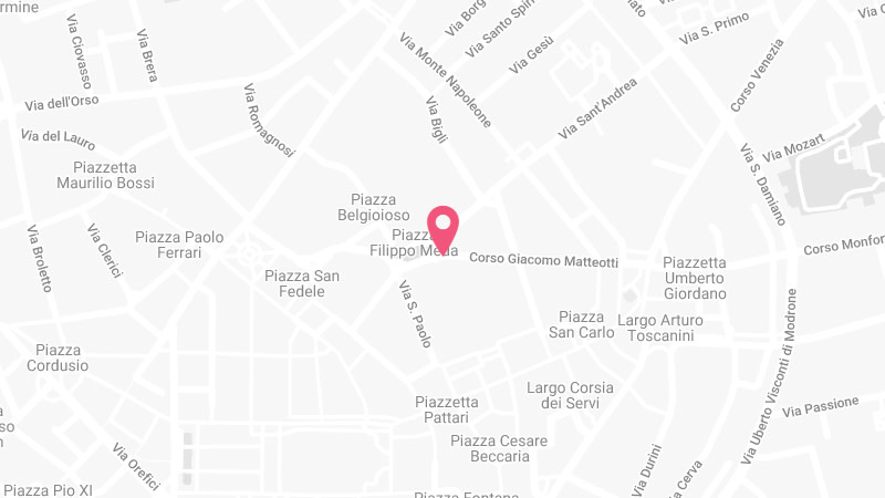 Map of Vontobel in Milan