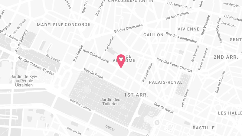 Map of Vontobel in Paris